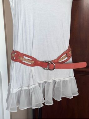 Linea Pelle Leather Jute Rope Belt